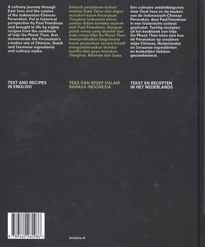 Culture Cuisine Cooking - An East Java Peranakan Memoir achterkant