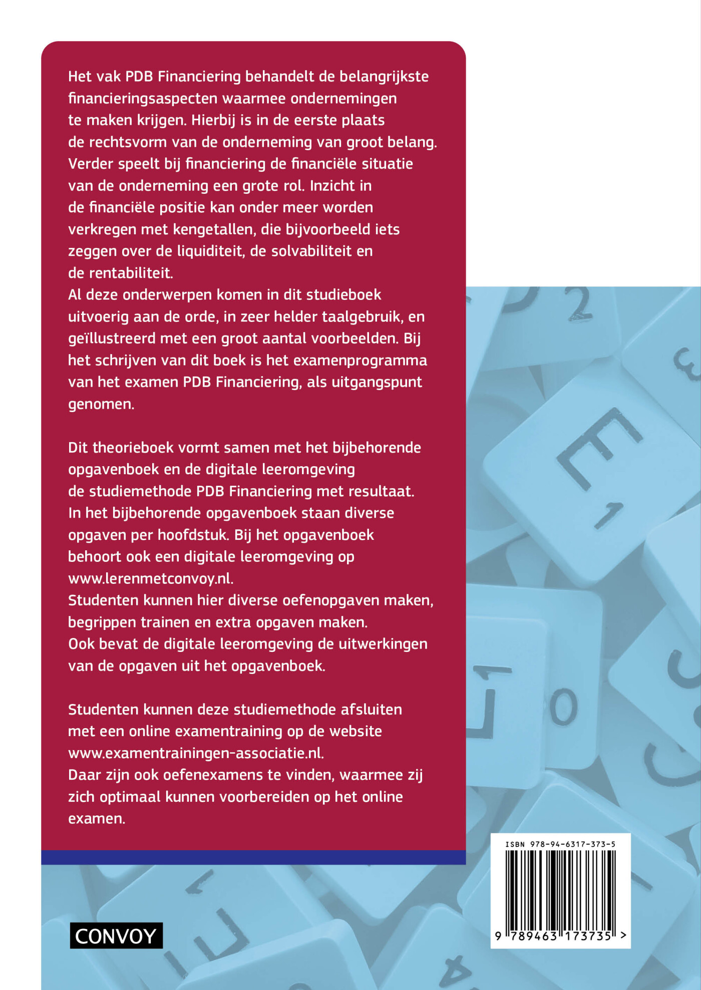 5e druk / PDB Financiering met resultaat / Theorieboek achterkant