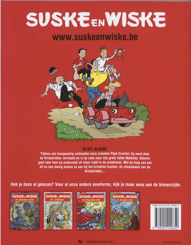 Suske en Wiske 234 - Het kristallen kasteel achterkant