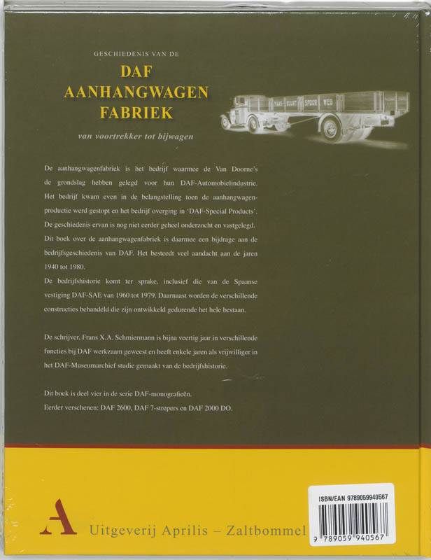 DAF-Aanhangwagenfabriek van voortrekker tot bijwagen achterkant