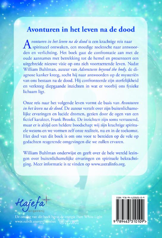 Avonturen in het leven na de dood achterkant