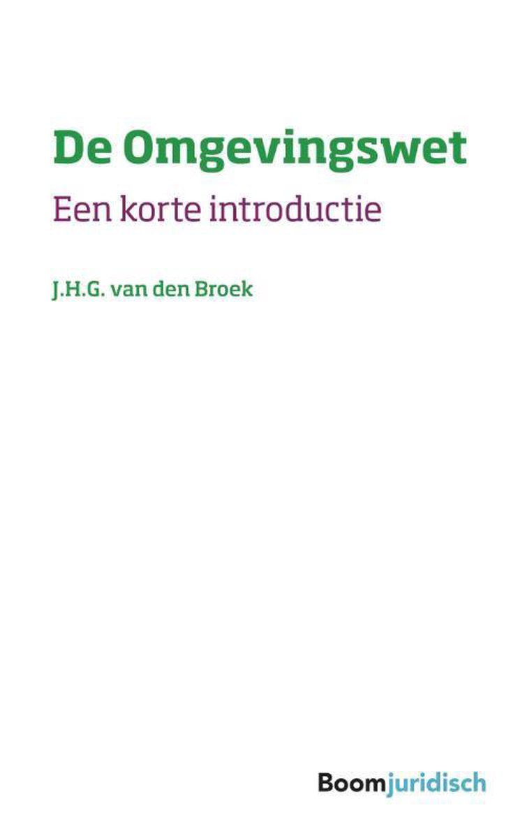 Korte introducties  -   De Omgevingswet