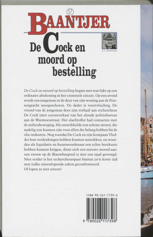 De Cock en moord op bestelling / Baantjer / 57 achterkant