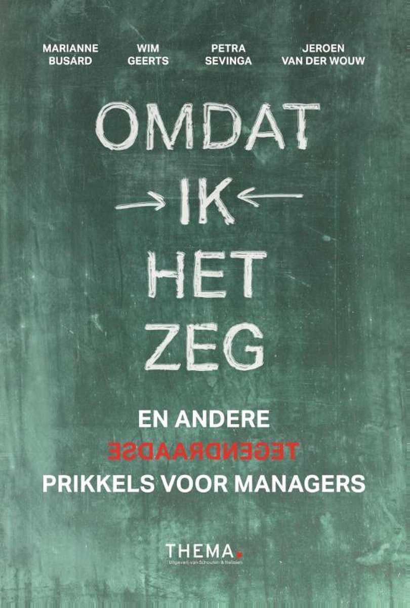 boekenbalie_9789462720190_cover Omdat ik het zeg en andere tegendraadse prikkels voor managers