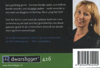 Toen het donker werd / Dwarsligger / 426 achterkant