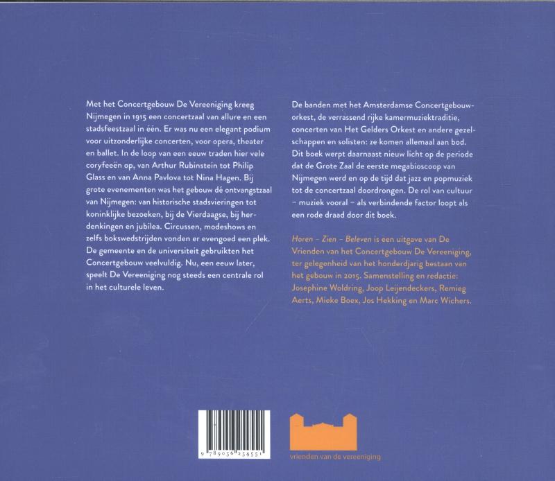 Horen, zien, beleven achterkant