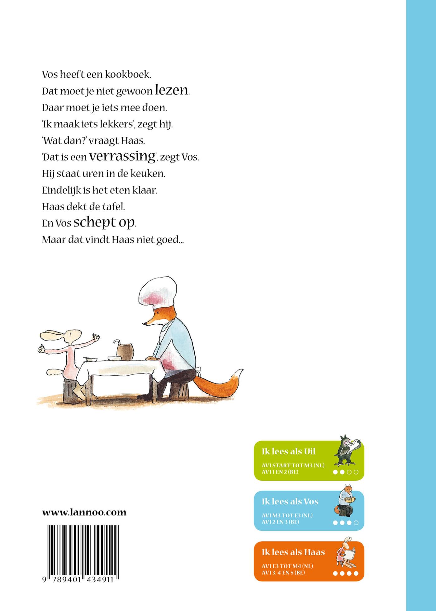 Vos schept op / Vos en Haas achterkant