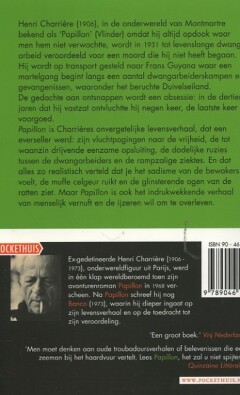 Papillon / Pockethuis achterkant