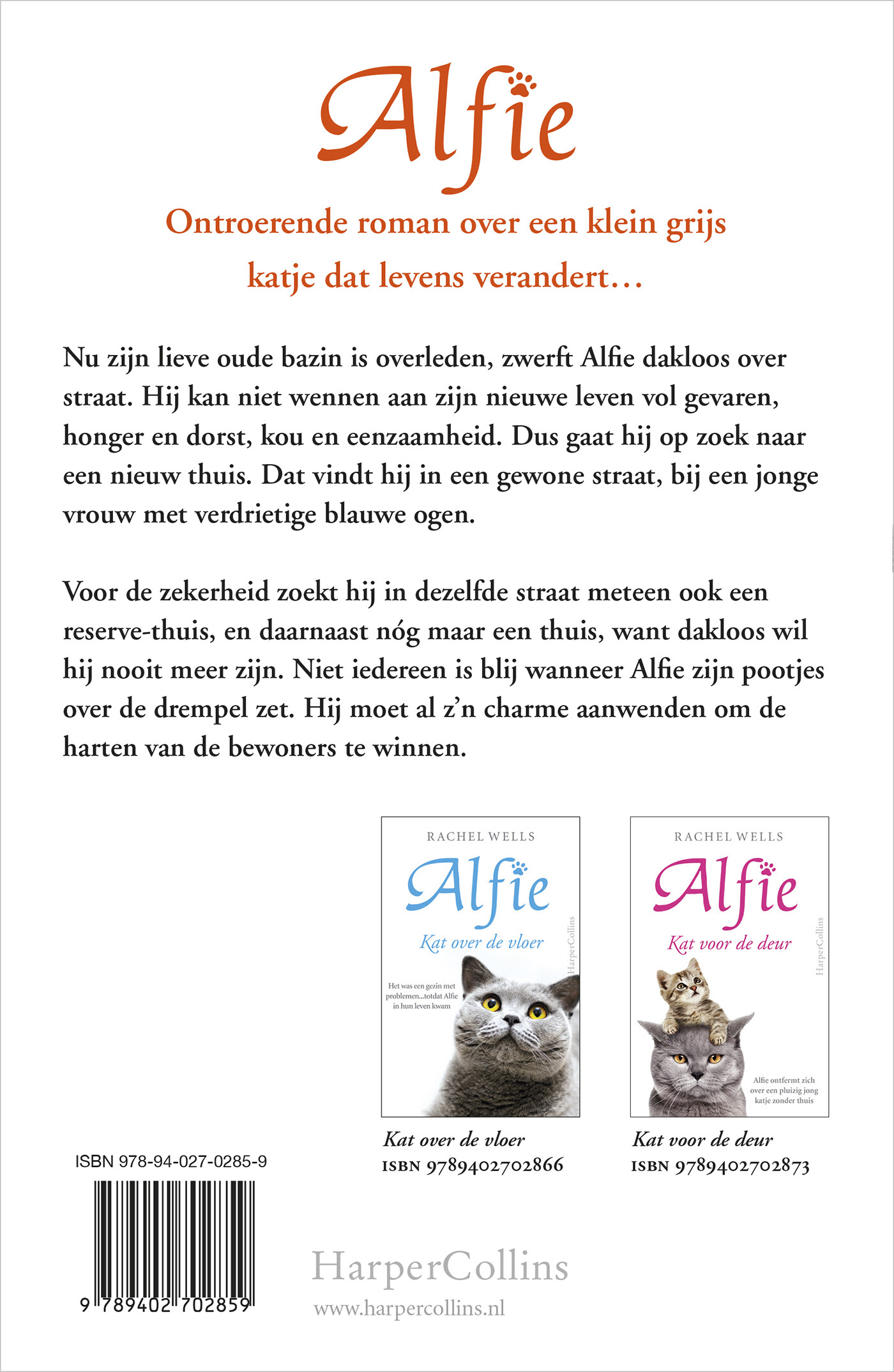 Kat over de drempel / Alfie achterkant