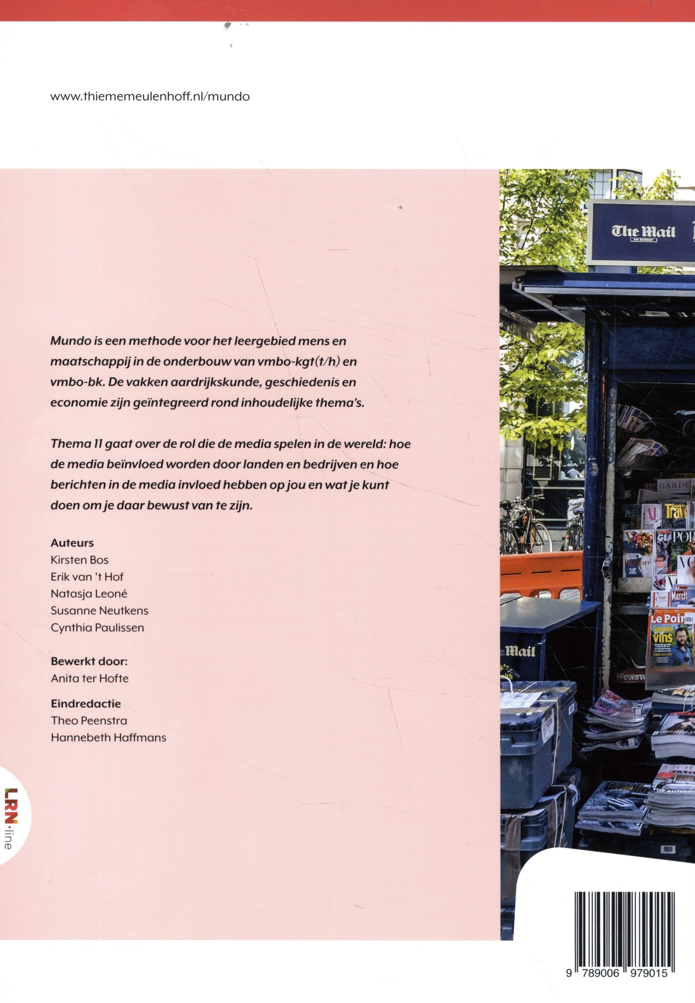 Mundo LRN-line boek 2 vmbo bk thema 11: Media achterkant
