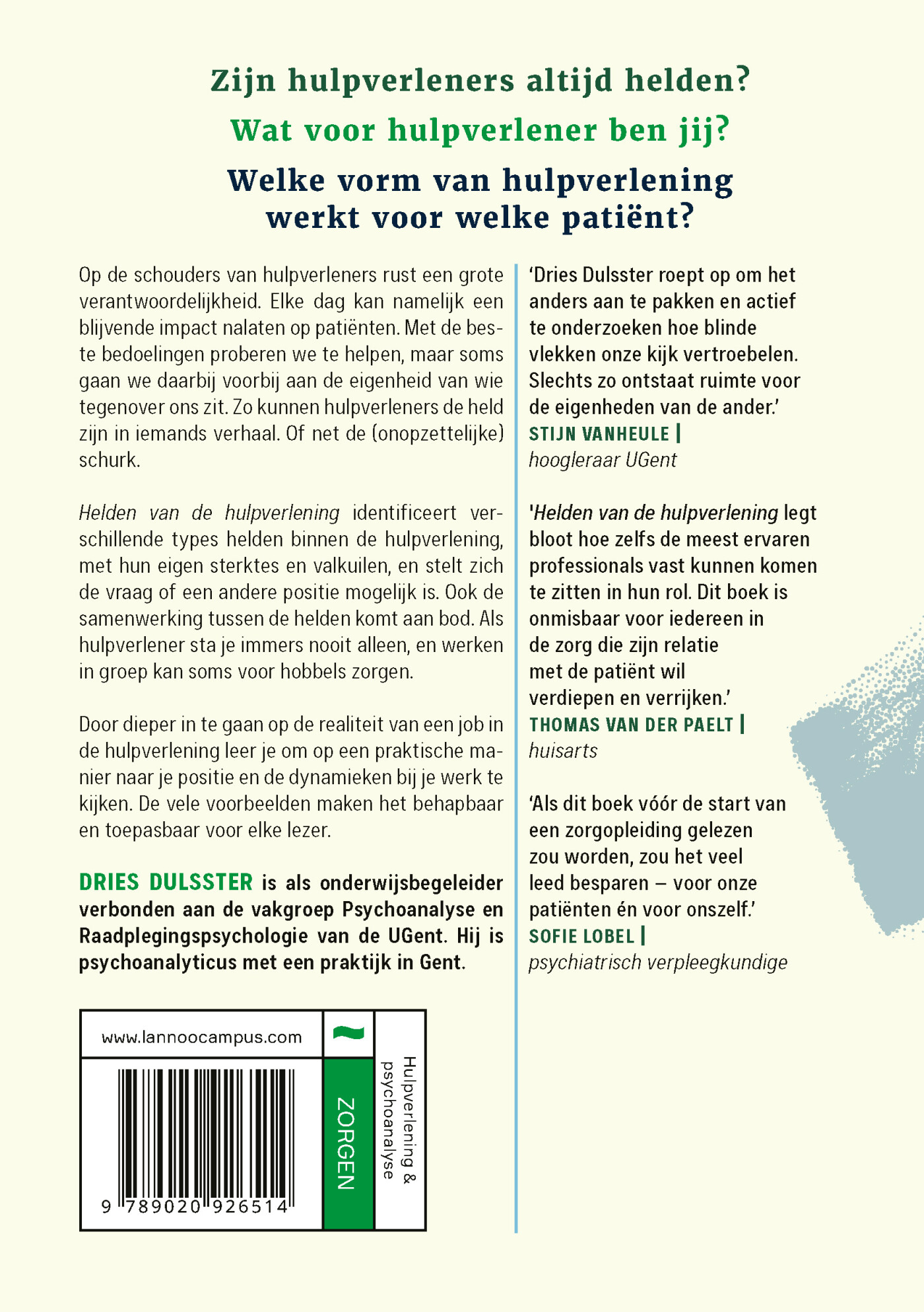 Helden van de hulpverlening achterkant