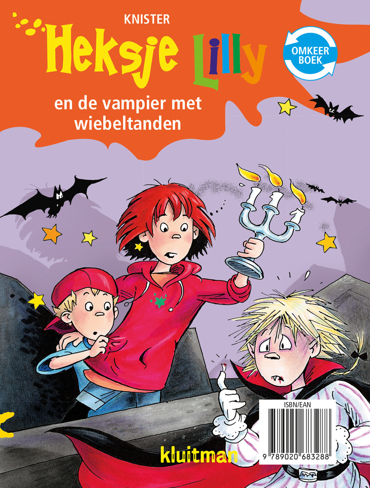 Heksje Lilly omkeerboek. De vampier met wiebeltanden/De wensenfles / Heksje Lilly achterkant