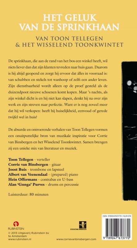 Het geluk van de sprinkhaan achterkant