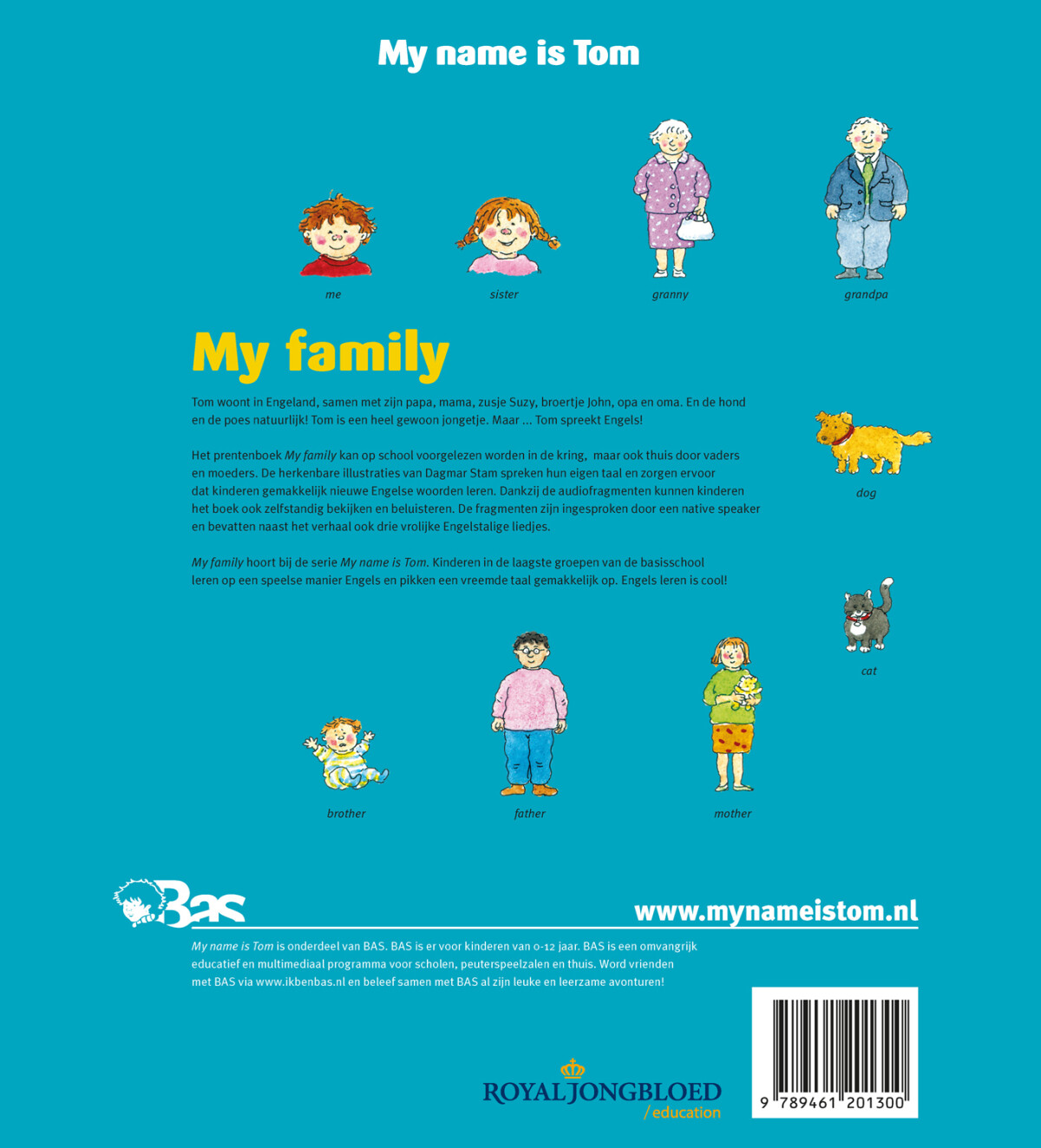 My family / My name is Tom achterkant
