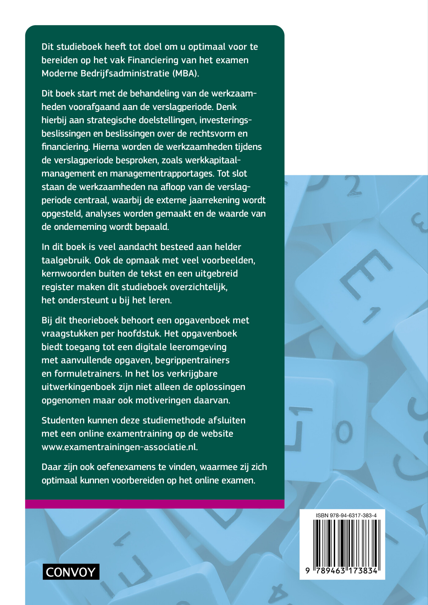 5e druk / MBA Financiering met resultaat / Theorieboek achterkant