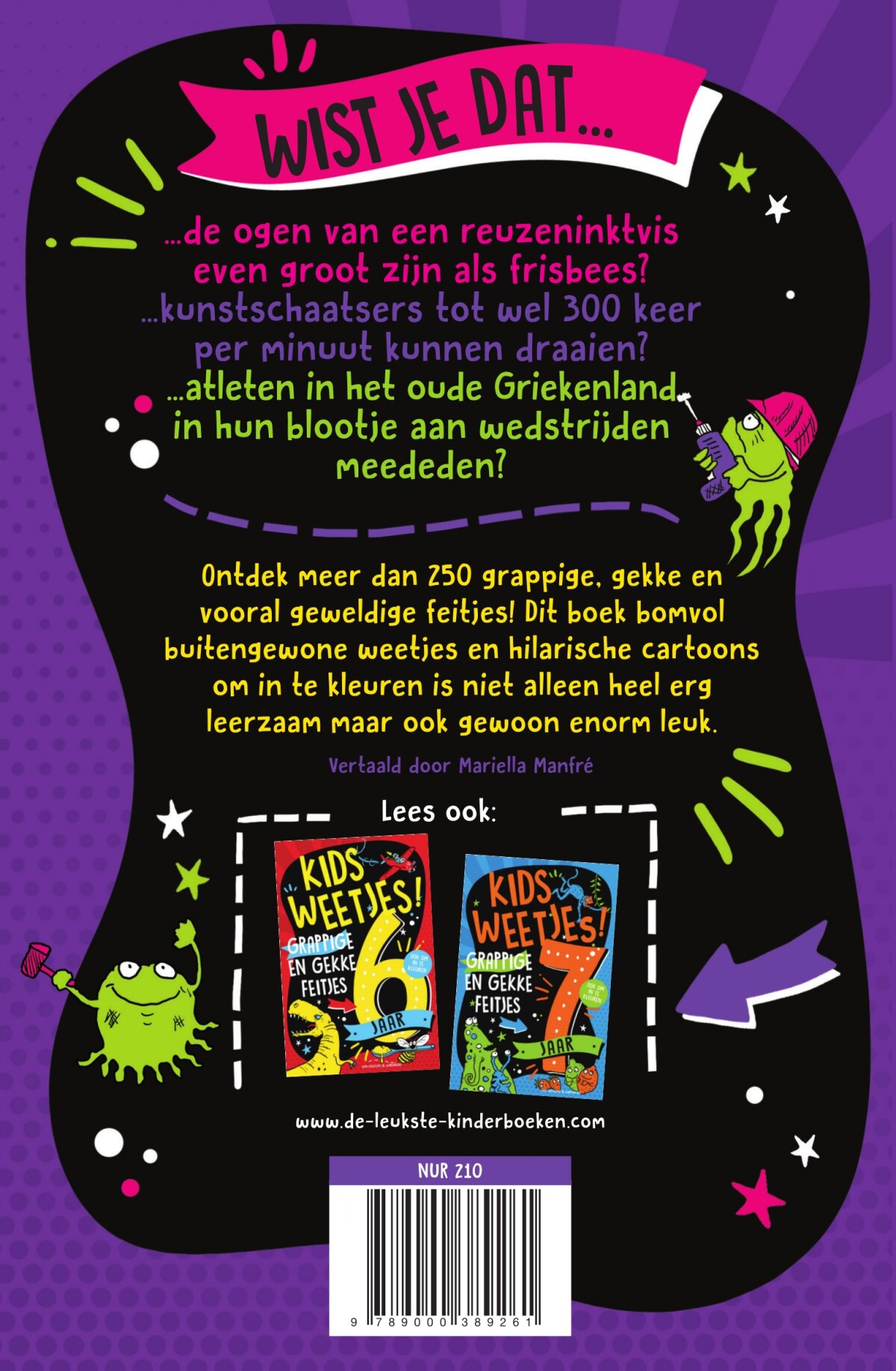 Grappige en gekke feitjes / 8 jaar / Kidsweetjes / 1 achterkant