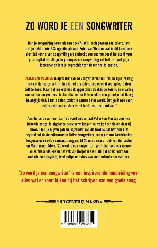 Zo word je een songwriter / Zo maak je achterkant