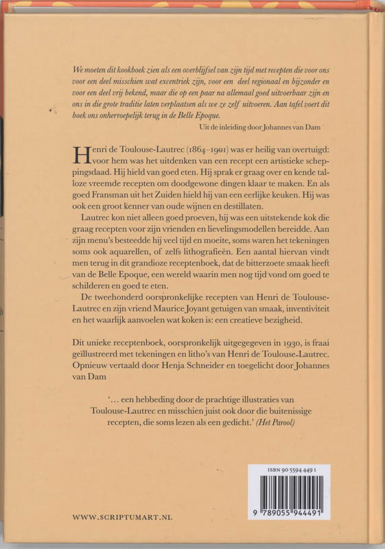 De kunst van het koken De kunst van het koken achterkant