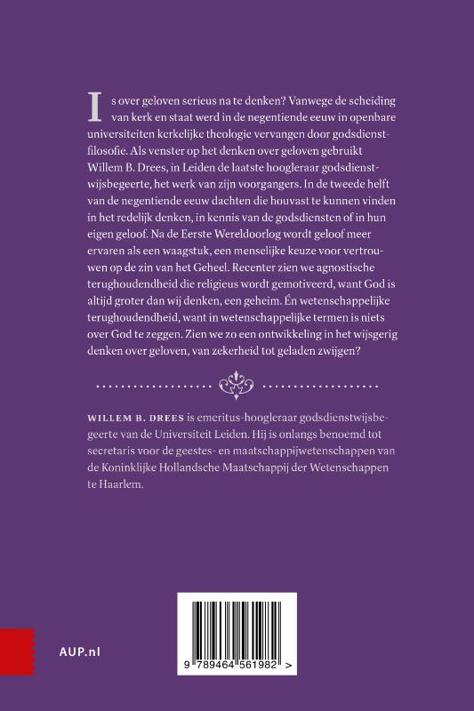 Denken over geloven achterkant