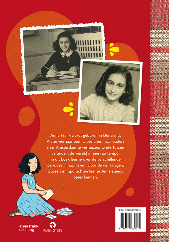 De wereld van Anne Frank, Lees en doeboek achterkant