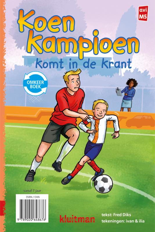 Koen Kampioen omkeerboek-op kamp-in de krant / Koen Kampioen achterkant