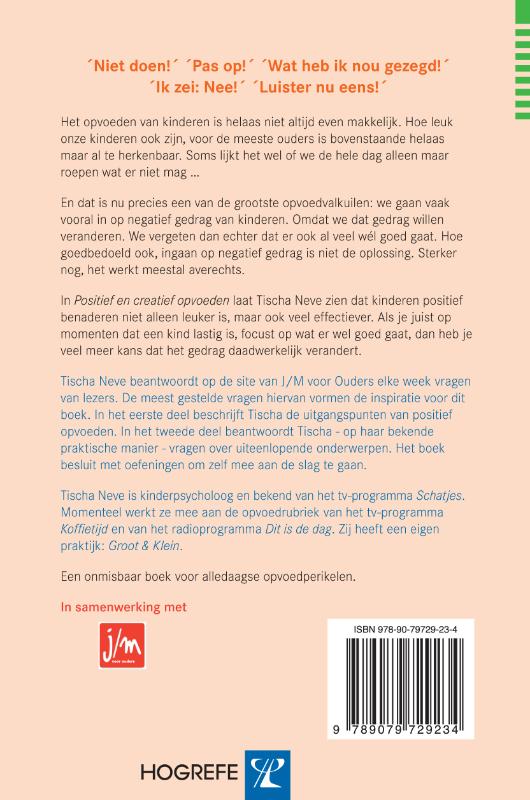 Positief en creatief opvoeden Positief en creatief opvoeden achterkant