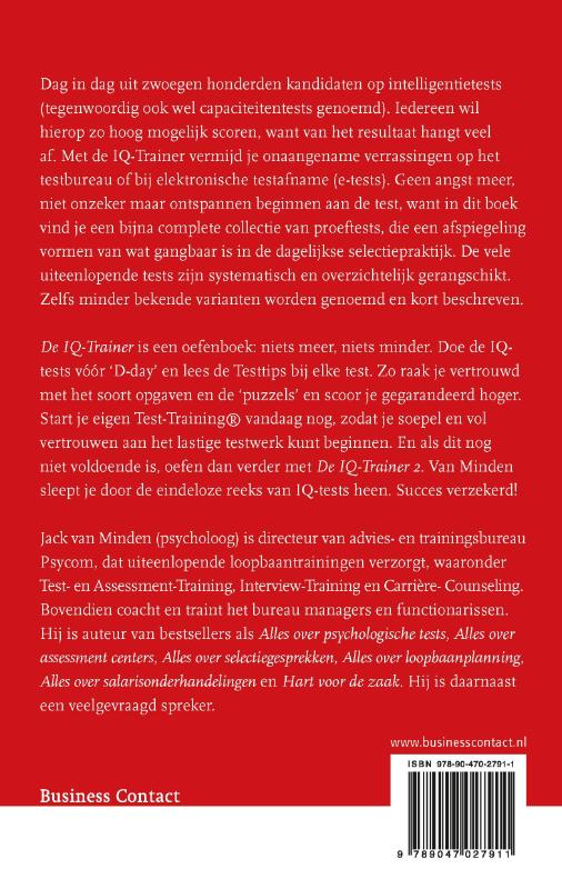 De IQ-Trainer De IQ-Trainer achterkant