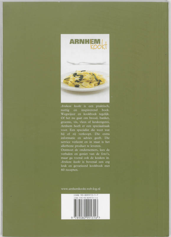 Arnhem Kookt / Nederland-kookt / mijn stad kookt achterkant