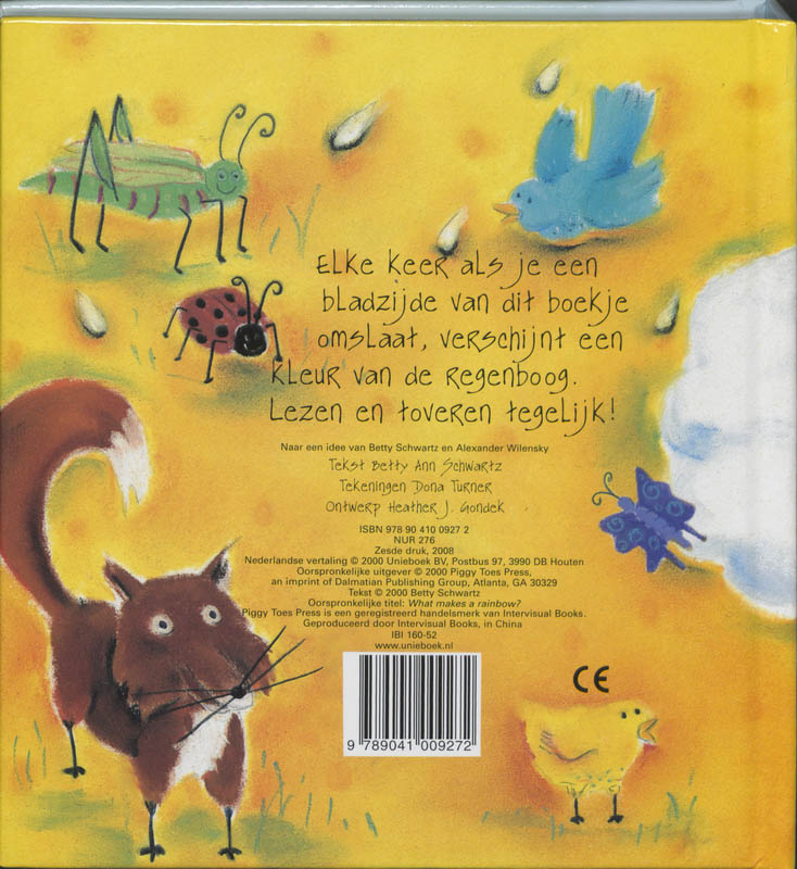 Wat zit er in een regenboog? Wat zit er in een regenboog? achterkant