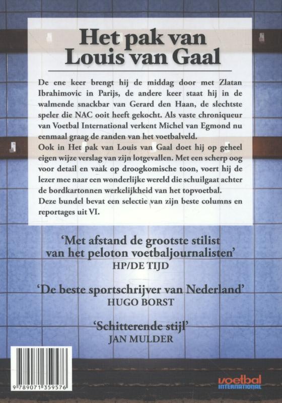 Het pak van Louis van Gaal achterkant