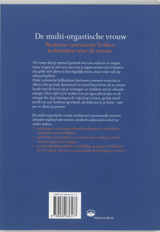 De multi-orgastische vrouw De multi-orgastische vrouw achterkant