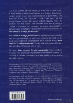Hoe verpruts ik mijn presentatie ? achterkant