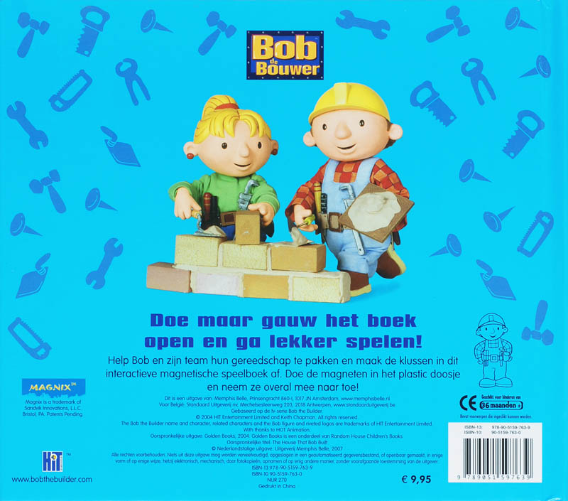 Bob bouwt een huis achterkant
