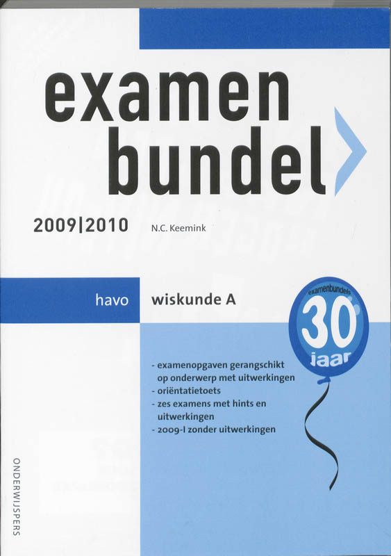 Examenbundel / 2009/2010 Havo Wiskunde A