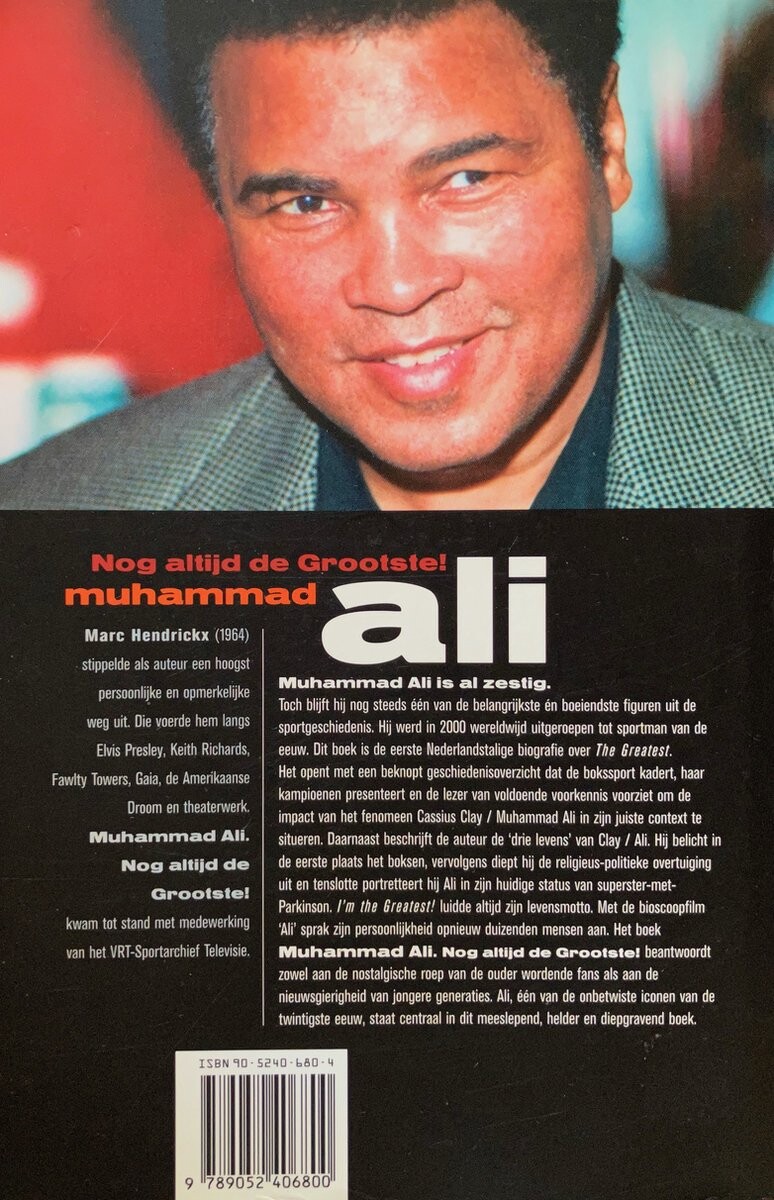 Muhammad Ali nog altijd de grootste ! achterkant