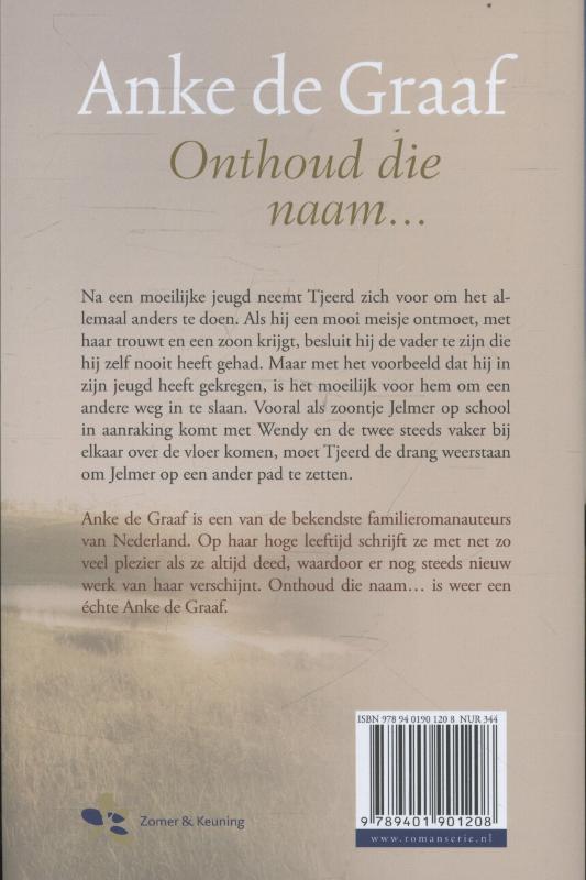 Onthoud die naam achterkant