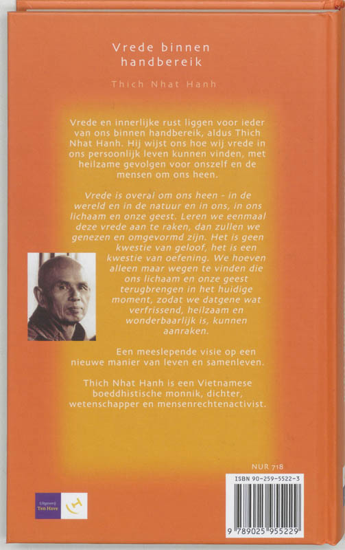 Vrede onder handbereik achterkant