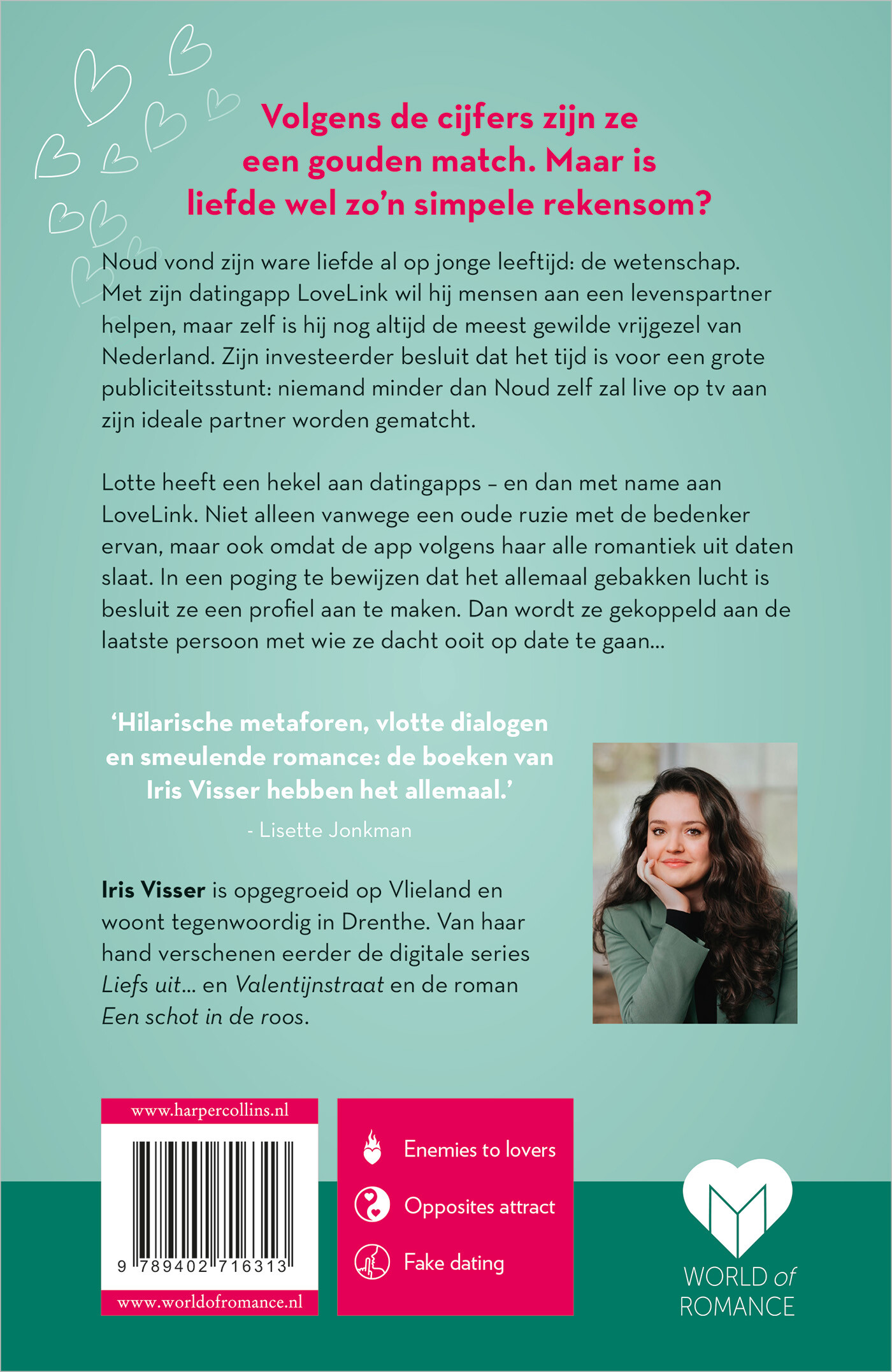 Het liefdesalgoritme achterkant