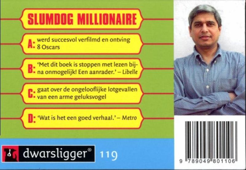 Slumdog millionaire / Dwarsligger / 119 achterkant