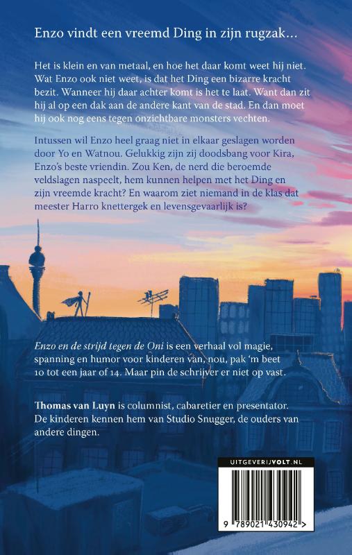 Enzo en de strijd tegen de Oni Enzo en de strijd tegen de Oni achterkant