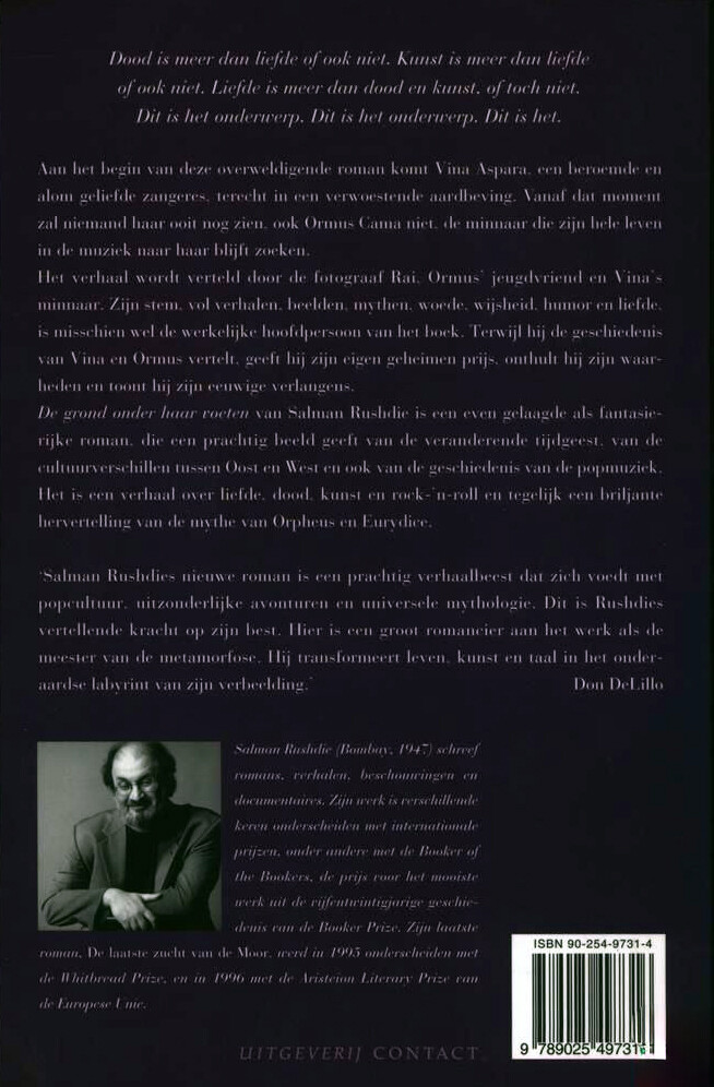 De grond onder haar voeten achterkant