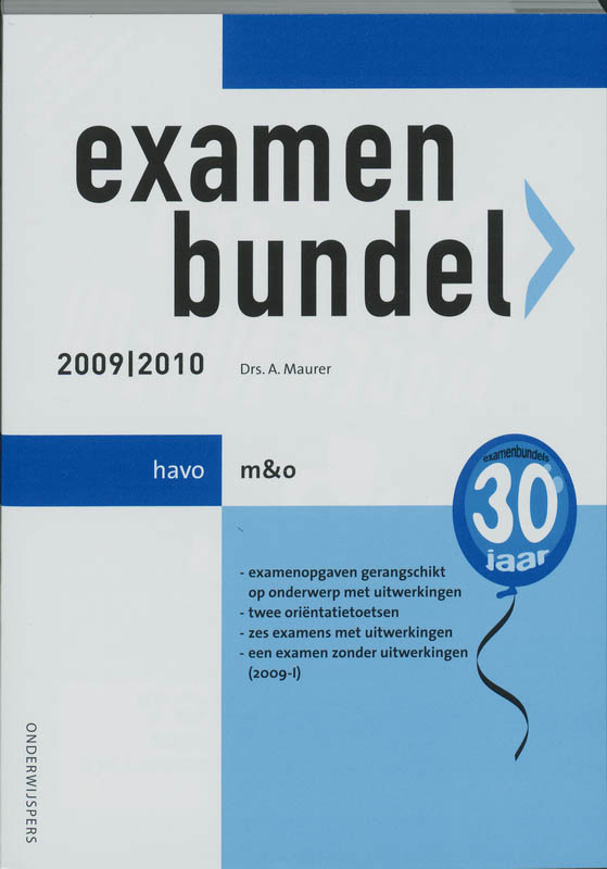 Examenbundel / 2009/2010 Havo M &O