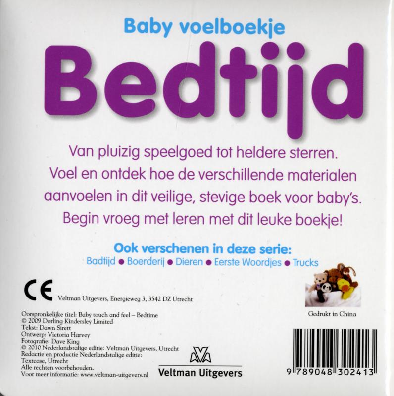 Baby voelboekje - Bedtijd achterkant