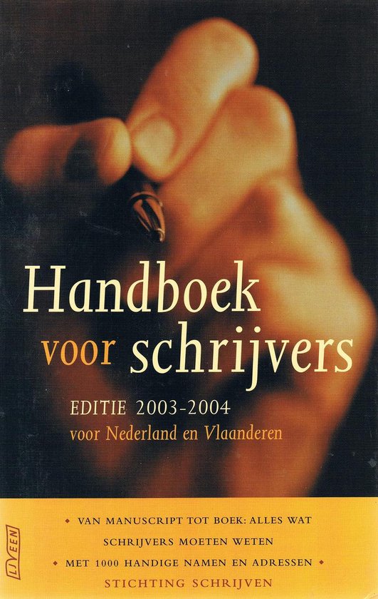 boekenbalie_9789020404715_cover Handboek voor schrijvers 2003-2004