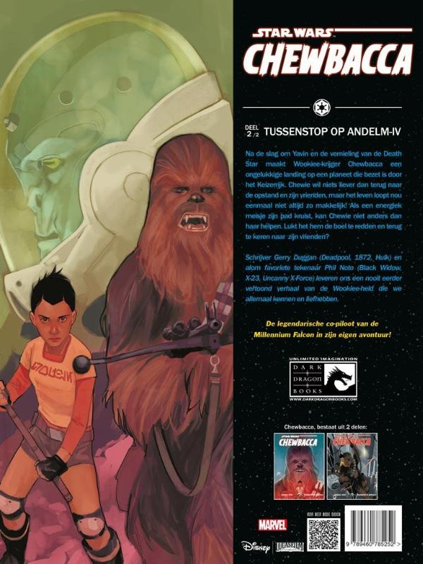 Star Wars  -  Chewbacca 2 tussenstop op andelm-IV achterkant