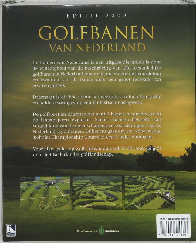Golfbanen van Nederland / Editie 2008 achterkant