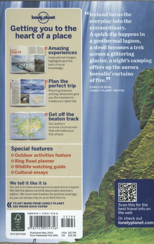 Lonely Planet Iceland dr 9 achterkant