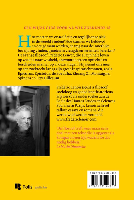 Wijsheid verklaard voor wie haar zoekt achterkant