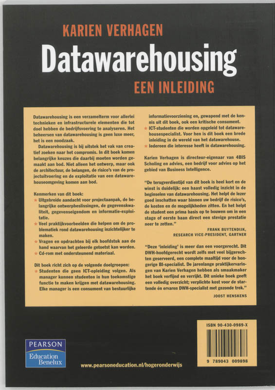 Datawarehousing + Cd-Rom achterkant