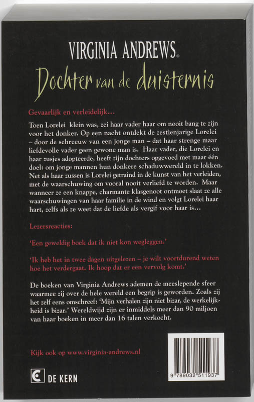 Dochter van de duisternis achterkant